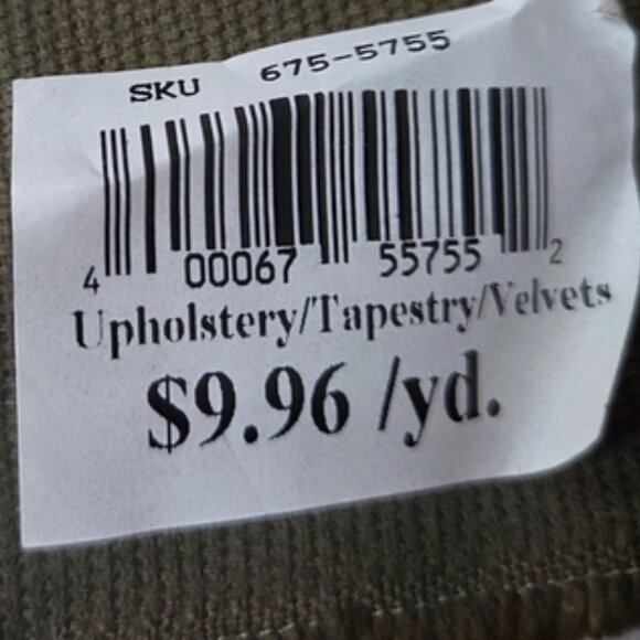 Vintage Blue and Army Green Upholstery Fabric Bundle - Picture 3 of 8